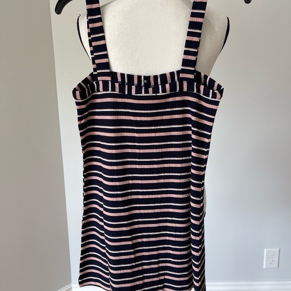 Olivaceous size medium mini rib knit dress striped sundress tank festival NWT - Picture 11 of 12